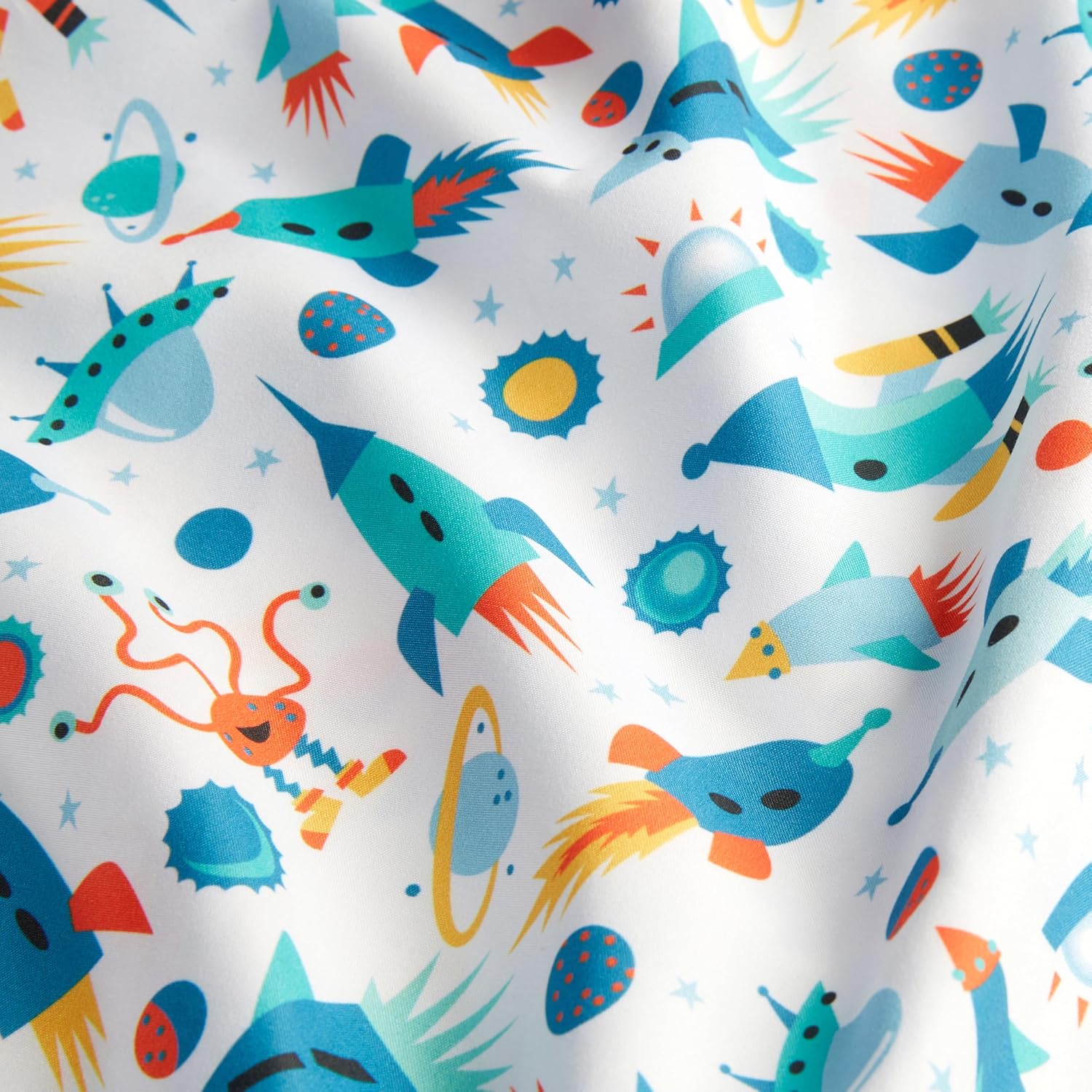 Amazon Basics Microfiber Kids Sheet Set Queen Cosmic Adventure