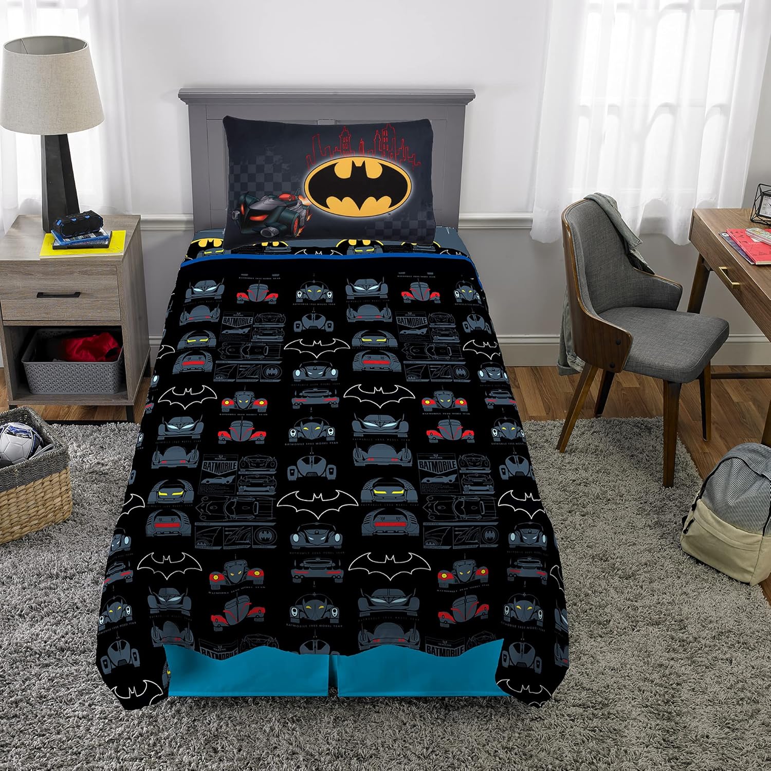 Franco Kids Batman Sheet Set Twin Size 1