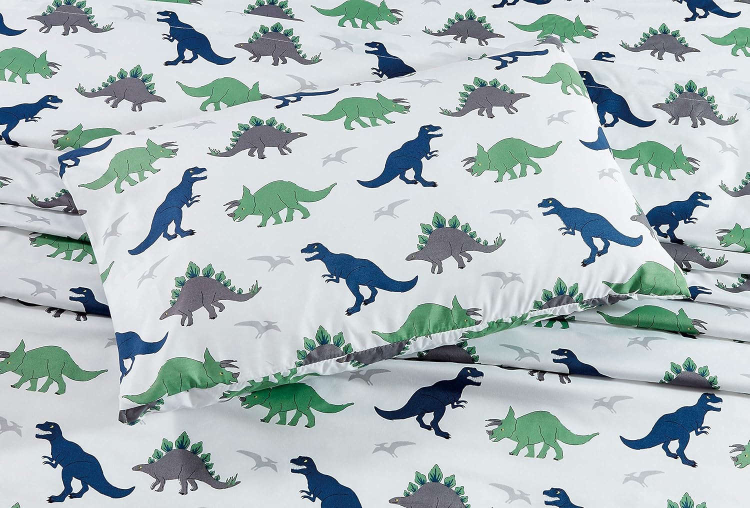 Linen Plus Queen Sheet Set with T-rex Design