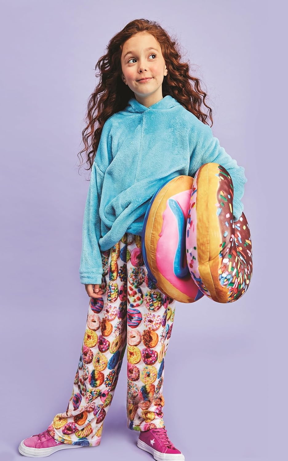 Iscream Donut Shaped Bi-Color 16 Microbead Pillow
