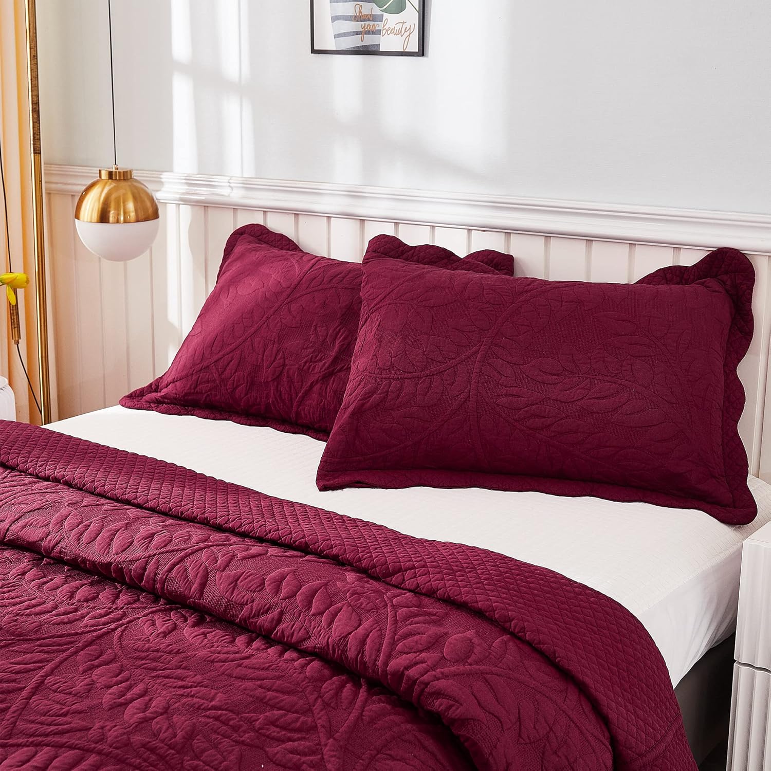 MarCielo 3-Piece 100 Cotton Quilt Set