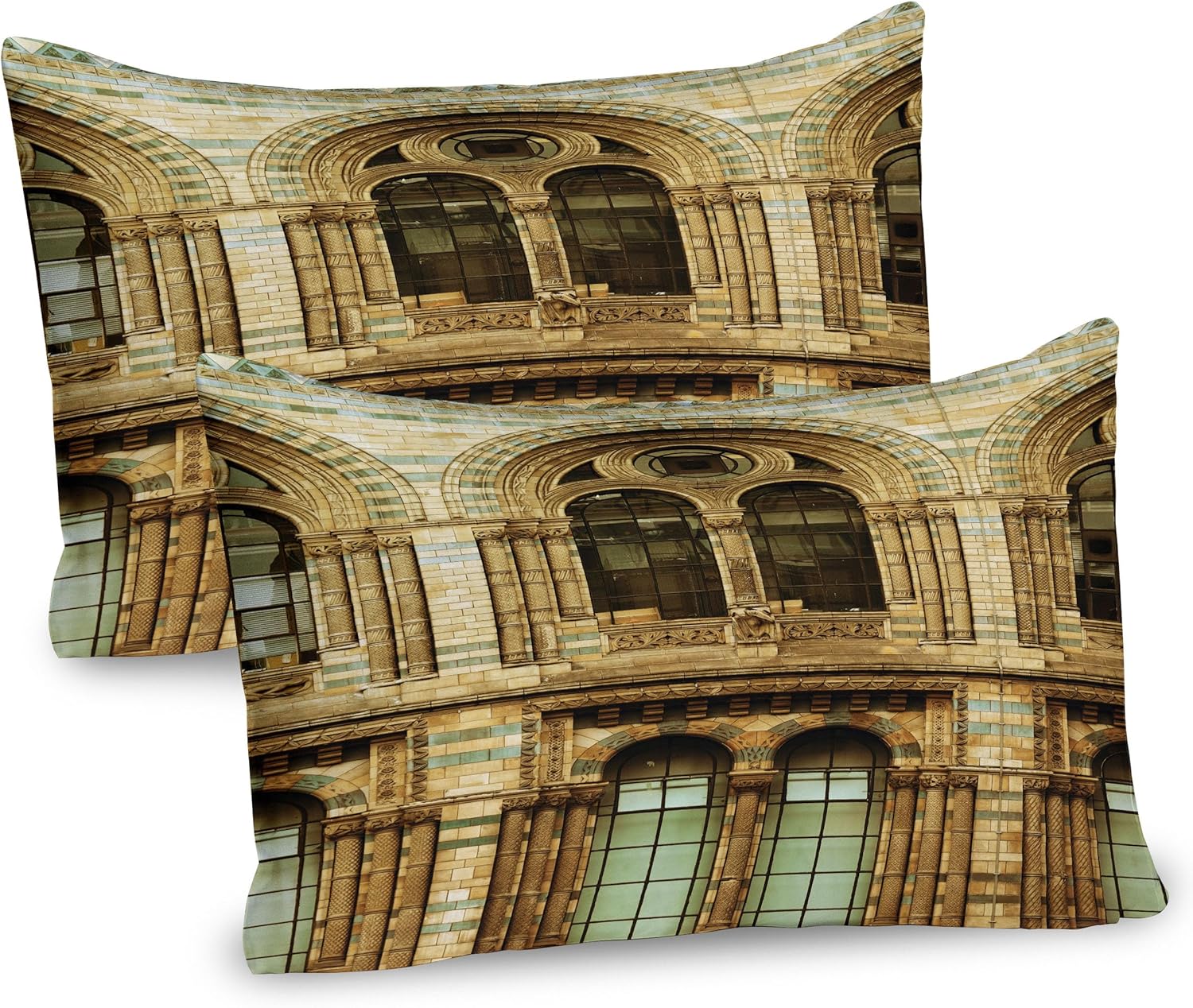 Ambesonne Urban Pillow Sham Set of 2 London Art Print 30 x 20