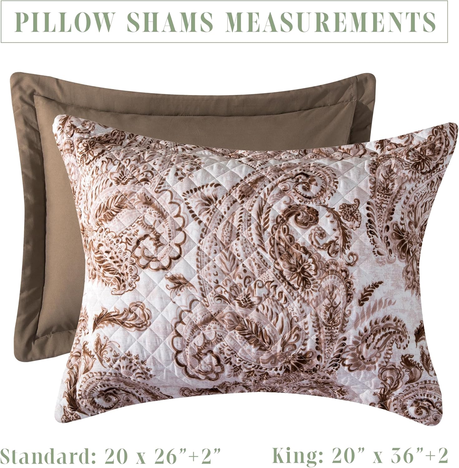 Elegant Comfort 3-Piece Reversible Paisley Quilt Set