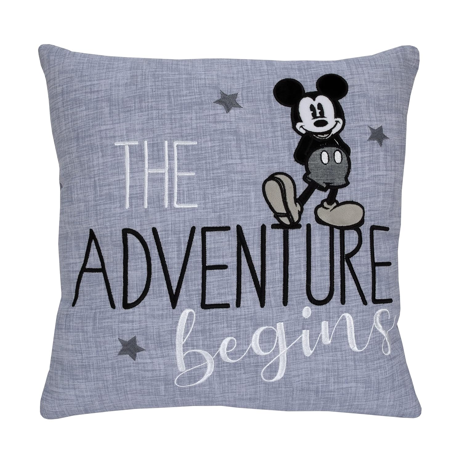 Disney Mickey Mouse Call Me Mickey Blue White Throw Pillow 1