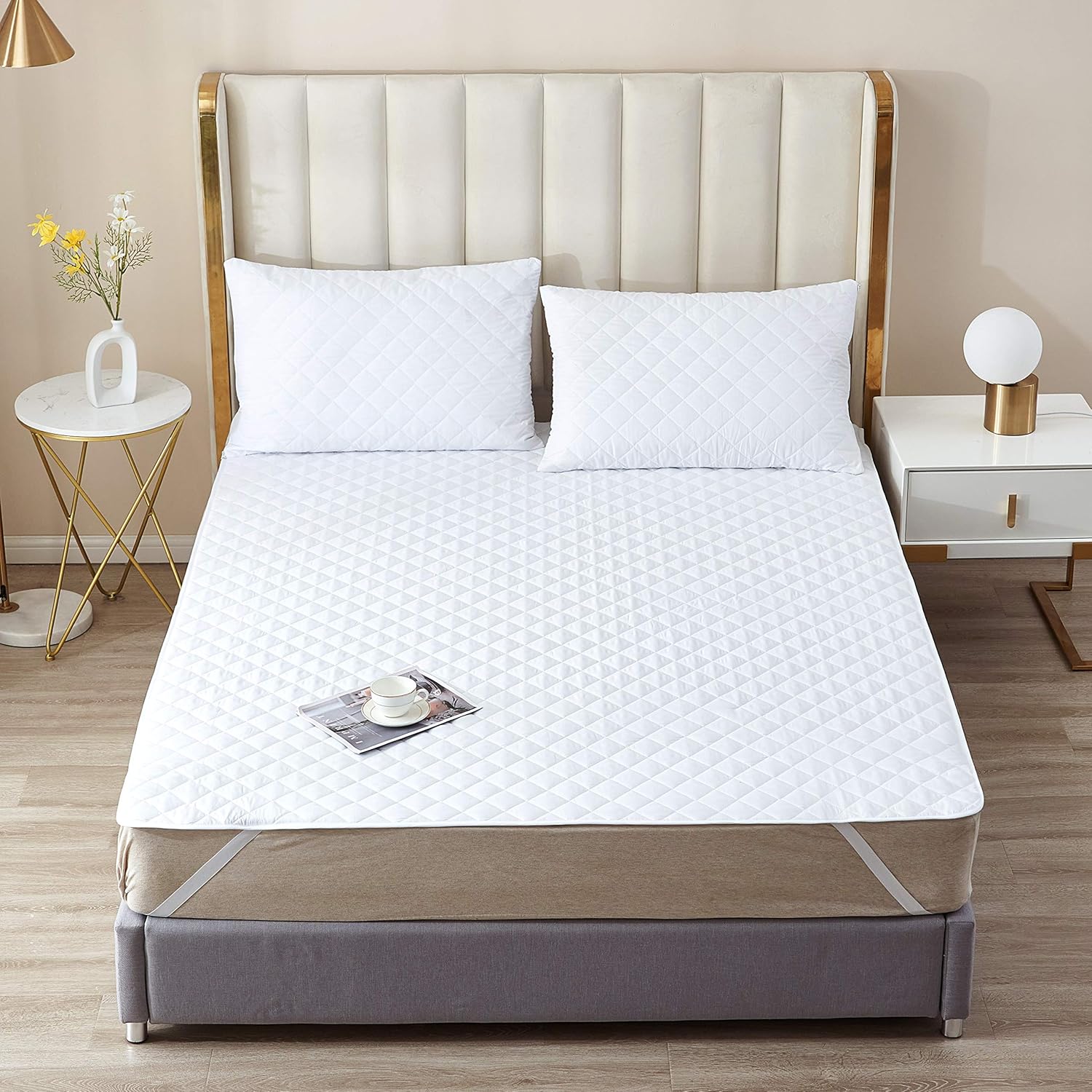 Elif Twin XL Mattress Protector - Waterproof Quilted
