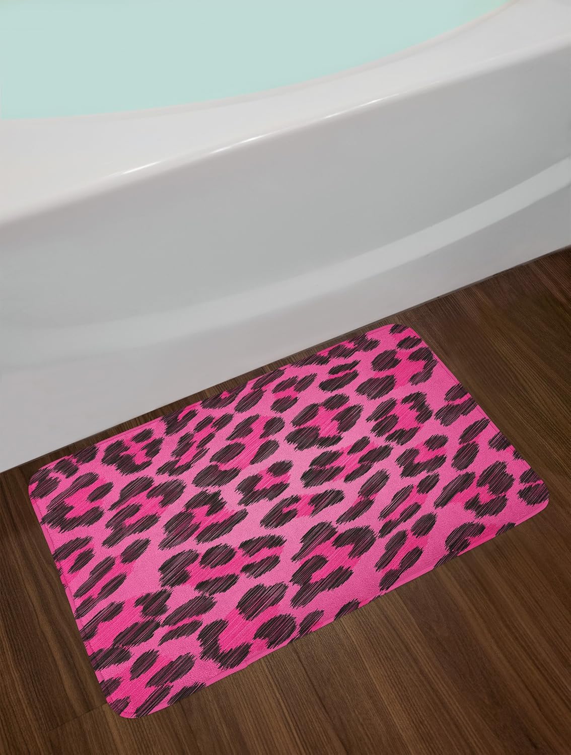 Ambesonne Teen Room Bath Mat Vibrant Leopard Print 302 x 20