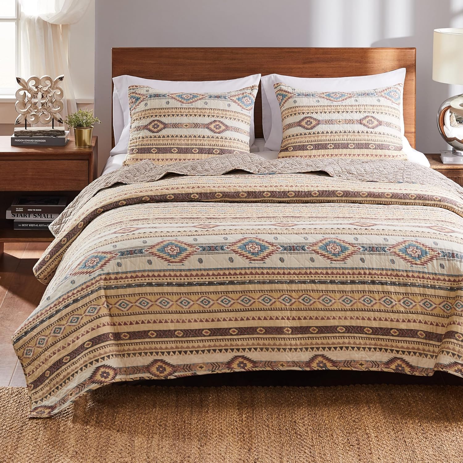 Phoenix Quilt Set 2-Piece Twin XL Tan