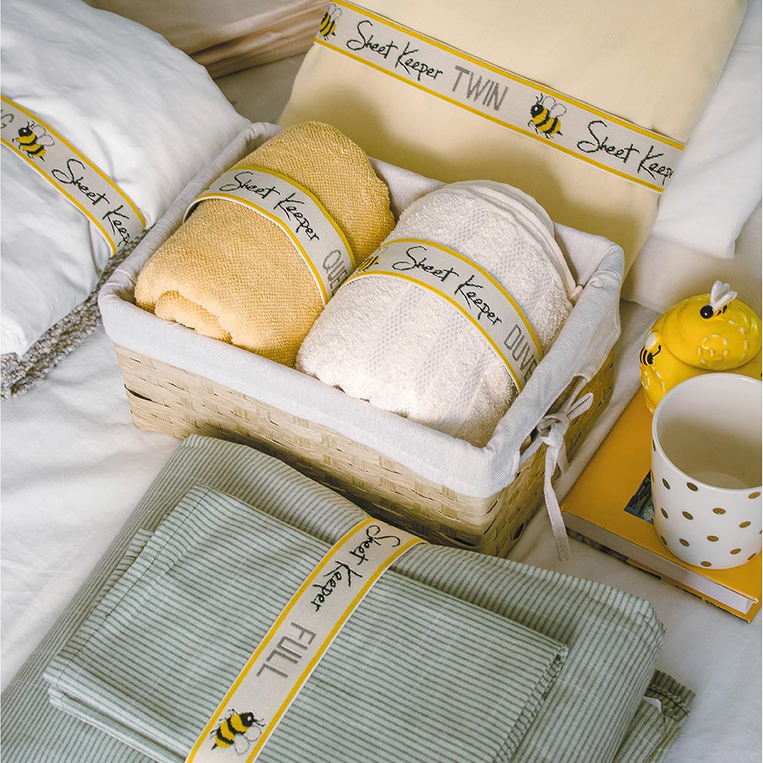 Sheet Keeper USA Made - Queen Size Sheet Bands for Bedding