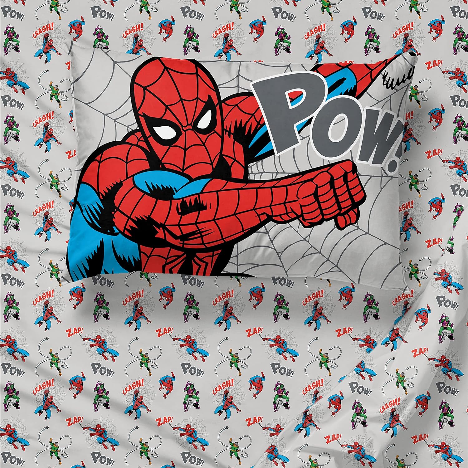 Marvel Spiderman Comforter Set - 7 Piece Full Size Bedding