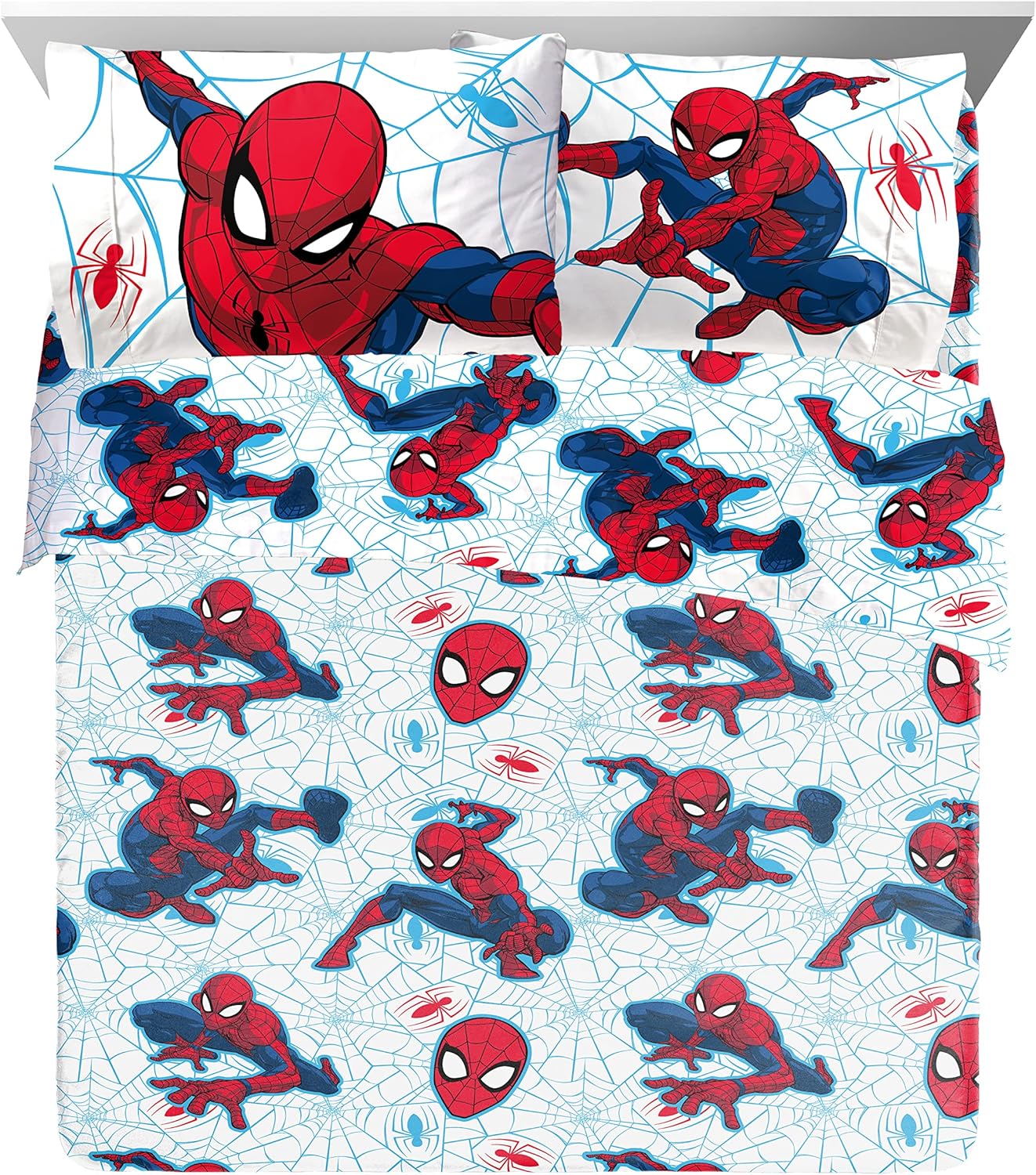 Jay Franco Marvel Spiderman Webtastic Queen Bed Set